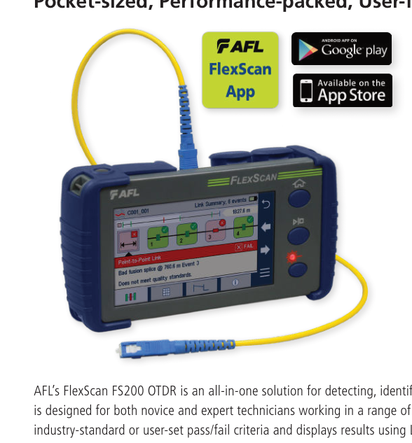 AFL FlexScan FS200 single-mode OTDR