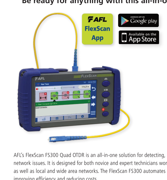 AFL FlexScan FS300 Quad OTDR
