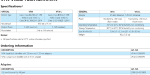 afl vfi4 specifications ordering