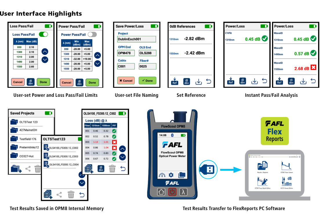 flowscout user interface reporting